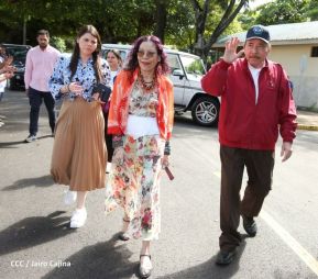 Presidente Daniel Ortega y Vicepresidenta Rosario Murillo votan en Elecciones Soberanas 2022