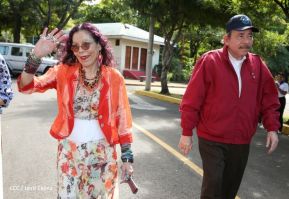 Presidente Daniel Ortega y Vicepresidenta Rosario Murillo votan en Elecciones Soberanas 2022