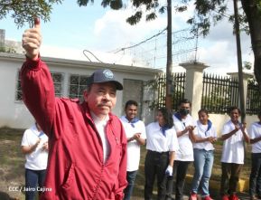 Presidente Daniel Ortega y Vicepresidenta Rosario Murillo votan en Elecciones Soberanas 2022