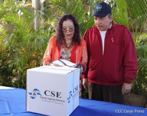 Presidente Daniel Ortega y Vicepresidenta Rosario Murillo votan en Elecciones Soberanas 2022