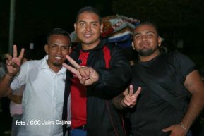 Fiesta de la Militancia Sandinista en la Plaza de Las Victorias