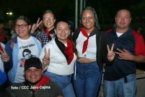 Fiesta de la Militancia Sandinista en la Plaza de Las Victorias