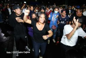 Fiesta de la Militancia Sandinista en la Plaza de Las Victorias