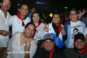Fiesta de la Militancia Sandinista en la Plaza de Las Victorias