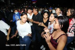 Fiesta de la Militancia Sandinista en la Plaza de Las Victorias