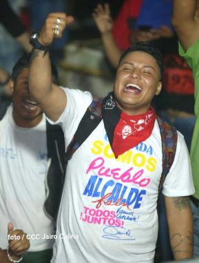 Fiesta de la Militancia Sandinista en la Plaza de Las Victorias