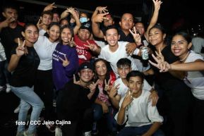 Fiesta de la Militancia Sandinista en la Plaza de Las Victorias