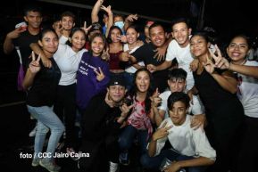 Fiesta de la Militancia Sandinista en la Plaza de Las Victorias