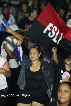 Fiesta de la Militancia Sandinista en la Plaza de Las Victorias