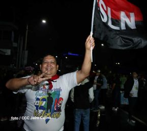 Fiesta de la Militancia Sandinista en la Plaza de Las Victorias