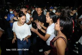 Fiesta de la Militancia Sandinista en la Plaza de Las Victorias