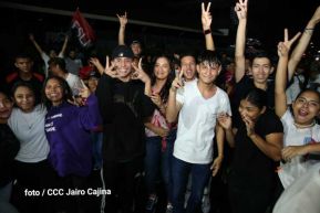 Fiesta de la Militancia Sandinista en la Plaza de Las Victorias