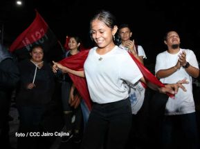 Fiesta de la Militancia Sandinista en la Plaza de Las Victorias