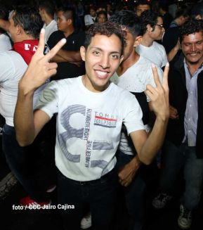 Fiesta de la Militancia Sandinista en la Plaza de Las Victorias