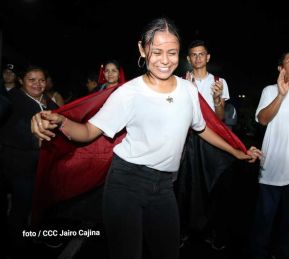 Fiesta de la Militancia Sandinista en la Plaza de Las Victorias