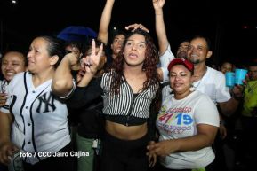 Fiesta de la Militancia Sandinista en la Plaza de Las Victorias