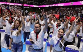 Clausura del Congreso de Juventud Sandinista 19 de Julio