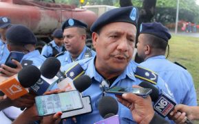 Incendio en tramos de pólvora en Tiscapa