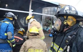 Incendio en tramos de pólvora en Tiscapa