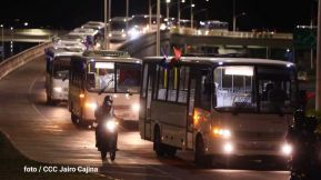 Caravana de 150 buses rusos llegan a la ciudad de Managua