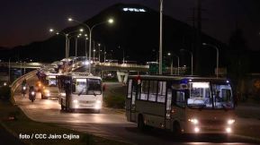 Caravana de 150 buses rusos llegan a la ciudad de Managua
