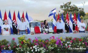 Gobierno de Nicaragua celebra entrega del primer lote de autobuses rusos