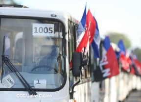 Gobierno de Nicaragua celebra entrega del primer lote de autobuses rusos