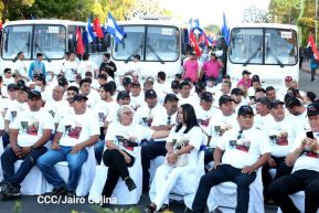 Gobierno de Nicaragua celebra entrega del primer lote de autobuses rusos