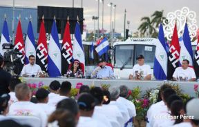 Gobierno de Nicaragua celebra entrega del primer lote de autobuses rusos