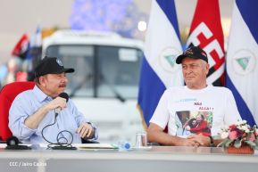 Gobierno de Nicaragua celebra entrega del primer lote de autobuses rusos