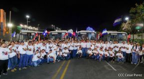 Gobierno de Nicaragua celebra entrega del primer lote de autobuses rusos