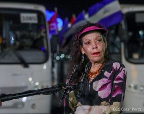 Gobierno de Nicaragua celebra entrega del primer lote de autobuses rusos