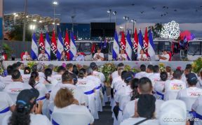 Gobierno de Nicaragua celebra entrega del primer lote de autobuses rusos