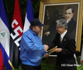 Presidente Daniel Ortega recibe Cartas Credenciales de nuevos embajadores