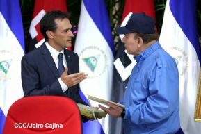 Presidente Daniel Ortega recibe Cartas Credenciales de nuevos embajadores