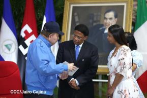 Presidente Daniel Ortega recibe Cartas Credenciales de nuevos embajadores