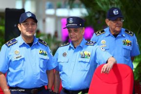 Presidente Daniel y Compañera Rosario en comunicación con las familias nicaragüenses