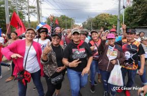  Caminatas en toda Nicaragua honrando al General Sandino