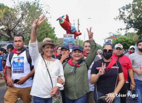  Caminatas en toda Nicaragua honrando al General Sandino