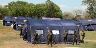 Instalan Hospitales de Campaña para atender Alerta Roja
