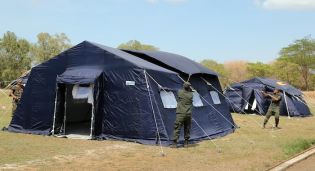 Instalan Hospitales de Campaña para atender Alerta Roja