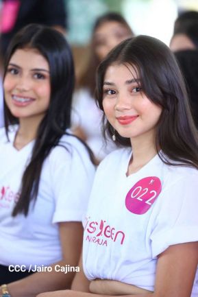 Jovencitas de Nicaragua participan del casting oficial de Miss Teen 2023