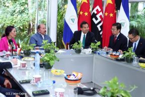 Encuentro del Presidente Comandante Daniel Ortega Saavedra y el Presidente del CIDCA