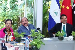 Encuentro del Presidente Comandante Daniel Ortega Saavedra y el Presidente del CIDCA