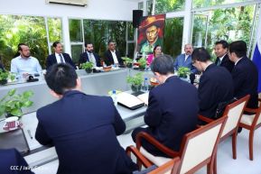 Encuentro del Presidente Comandante Daniel Ortega Saavedra y el Presidente del CIDCA