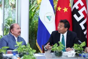 Encuentro del Presidente Comandante Daniel Ortega Saavedra y el Presidente del CIDCA