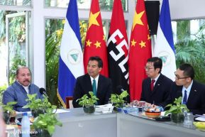 Encuentro del Presidente Comandante Daniel Ortega Saavedra y el Presidente del CIDCA