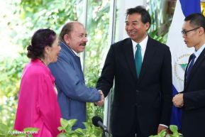 Encuentro del Presidente Comandante Daniel Ortega Saavedra y el Presidente del CIDCA