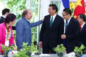 Encuentro del Presidente Comandante Daniel Ortega Saavedra y el Presidente del CIDCA