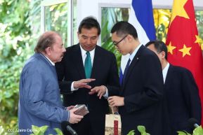 Encuentro del Presidente Comandante Daniel Ortega Saavedra y el Presidente del CIDCA